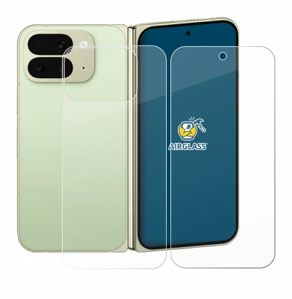 Immagine del dispositivo Google Pixel 10 Pro Fold (Fronte+Retro) con un'ampia varietà di protezioni per lo schermo.