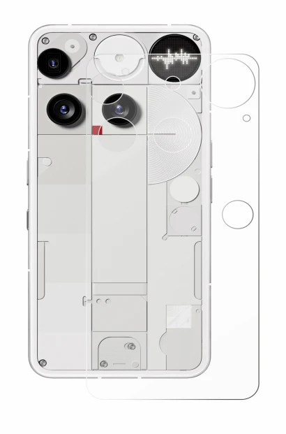 Immagine del dispositivo Nothing Phone (3) (Posteriore) con un'ampia varietà di protezioni per lo schermo.