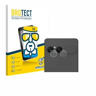 Parte frontale di una confezione del prodotto con il logo del marchio BROTECT. Accanto è raffigurato il dispositivo Sony Xperi