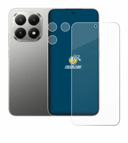 Immagine del dispositivo Xiaomi 15T (Fronte+Fotocamera) con un'ampia varietà di protezioni per lo schermo.