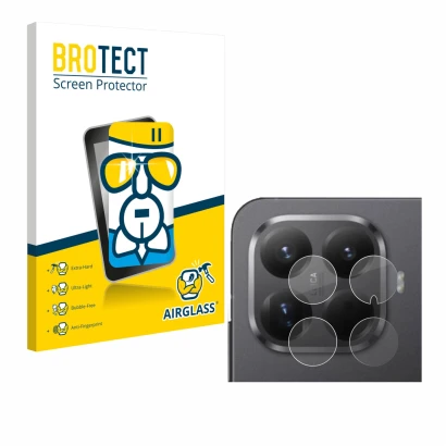 Parte frontale di una confezione del prodotto con il logo del marchio BROTECT. Accanto è raffigurato il dispositivo Xiaomi 15T