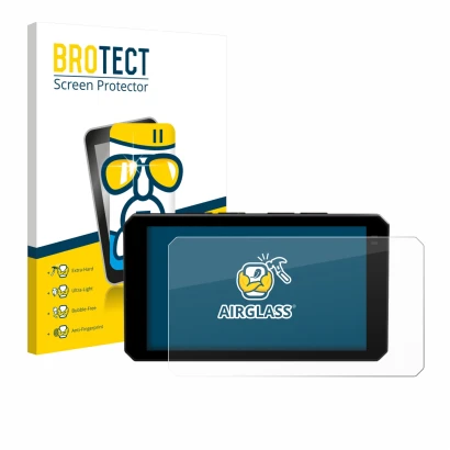 Parte frontale di una confezione del prodotto con il logo del marchio BROTECT. Accanto è raffigurato il dispositivo Chigee AIO