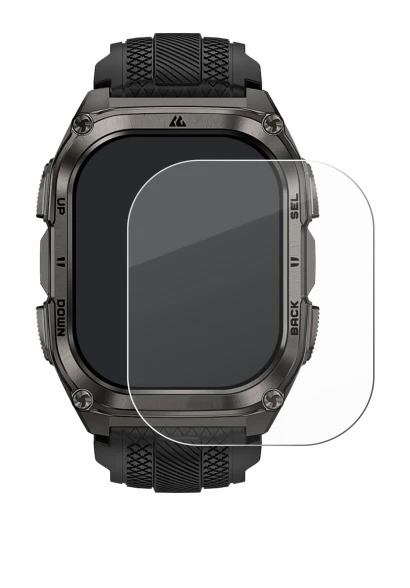 Immagine del dispositivo Kospet Tank M4 con un'ampia varietà di protezioni per lo schermo.