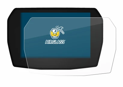 Immagine del dispositivo Ducati Streetfighter V2 2025 con un'ampia varietà di protezioni per lo schermo.