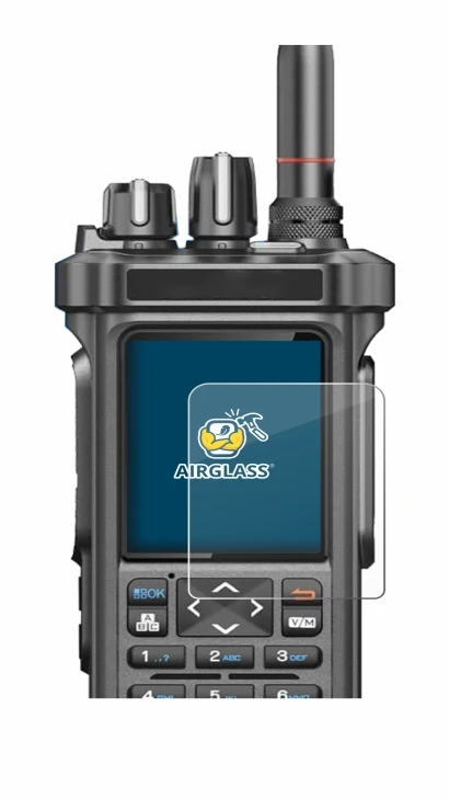 Immagine del dispositivo Radtel RT-950 Pro con un'ampia varietà di protezioni per lo schermo.