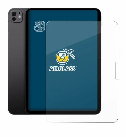 Immagine del dispositivo Apple iPad Pro 11" 2024 (Fronte+Fotocamera) con un'ampia varietà di protezioni per lo schermo.