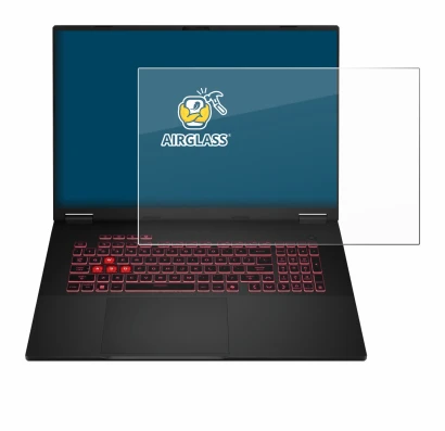 Immagine del dispositivo ASUS TUF Gaming A18 2025 con un'ampia varietà di protezioni per lo schermo.