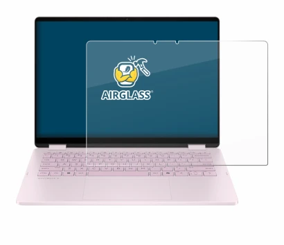 Immagine del dispositivo HP OmniBook 5 Flip 14 14-fp0153ng con un'ampia varietà di protezioni per lo schermo.