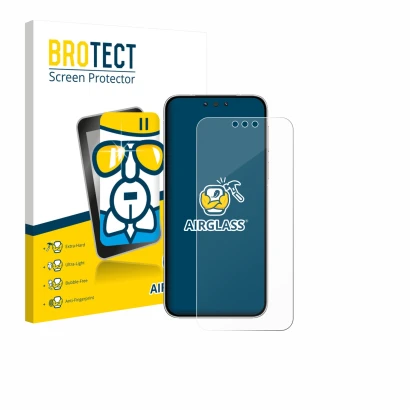 Parte frontale di una confezione del prodotto con il logo del marchio BROTECT. Accanto è raffigurato il dispositivo Huawei Mat