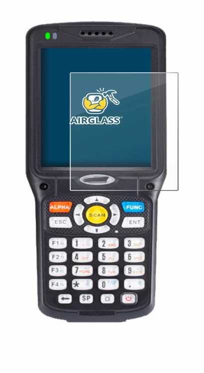 Immagine del dispositivo Unitech HT510 con un'ampia varietà di protezioni per lo schermo.