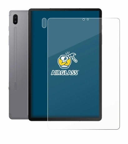 Immagine del dispositivo Samsung Galaxy Tab S6 2020 (Fronte+Fotocamera) con un'ampia varietà di protezioni per lo schermo.
