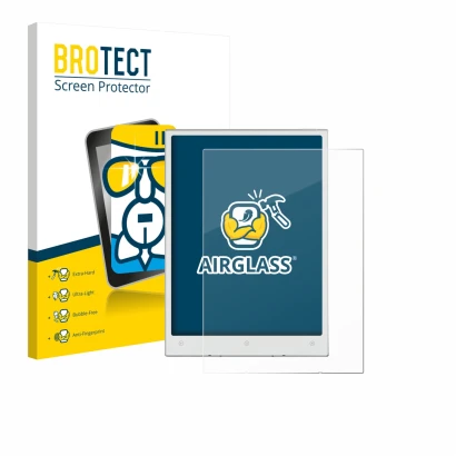 Parte frontale di una confezione del prodotto con il logo del marchio BROTECT. Accanto è raffigurato il dispositivo Viwoods Ai