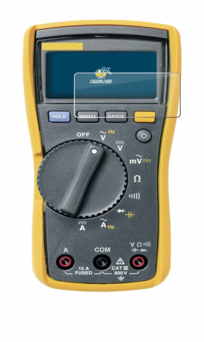 Immagine del dispositivo Fluke MultiMeter 115 con un'ampia varietà di protezioni per lo schermo.