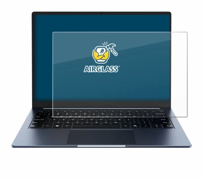 Immagine del dispositivo Chuwi CoreBook Air 14" con un'ampia varietà di protezioni per lo schermo.