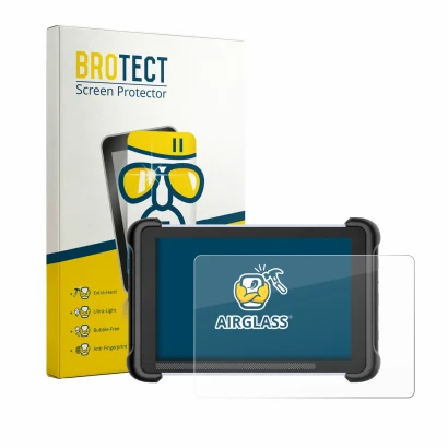 Parte frontale di una confezione del prodotto con il logo del marchio BROTECT. Accanto è raffigurato il dispositivo MUCAR 892B