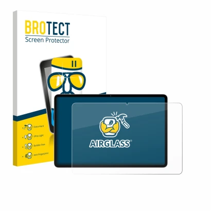 Parte frontale di una confezione del prodotto con il logo del marchio BROTECT. Accanto è raffigurato il dispositivo Blackview 