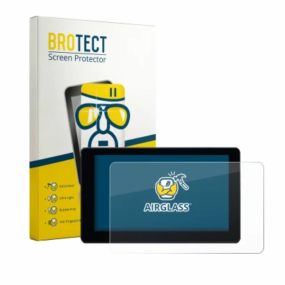 Parte frontale di una confezione del prodotto con il logo del marchio BROTECT. Accanto è raffigurato il dispositivo Zontes 368
