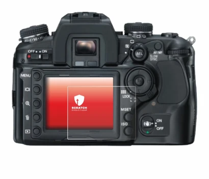 Immagine del dispositivo Konica Minolta Dynax 7D con un'ampia varietà di protezioni per lo schermo.