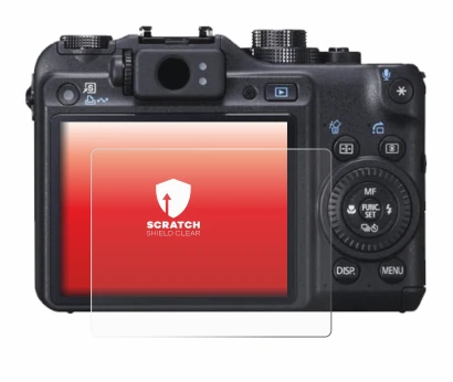 Immagine del dispositivo Canon PowerShot G10 con un'ampia varietà di protezioni per lo schermo.