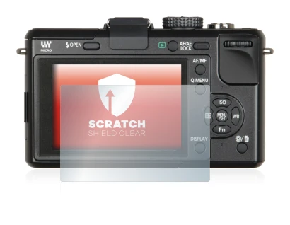Immagine del dispositivo Panasonic Lumix DMC-GF1 con un'ampia varietà di protezioni per lo schermo.