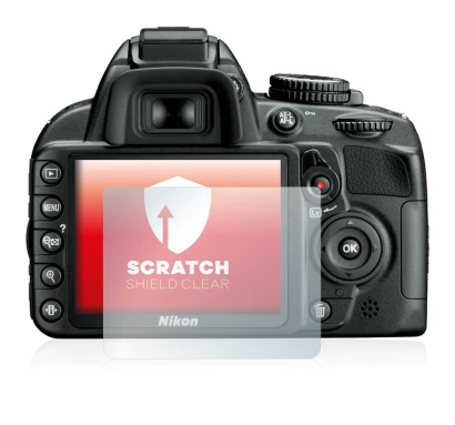 Immagine del dispositivo Nikon D3100 con un'ampia varietà di protezioni per lo schermo.