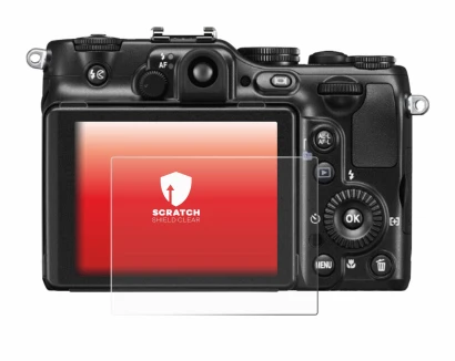 Immagine del dispositivo Nikon Coolpix P7100 con un'ampia varietà di protezioni per lo schermo.