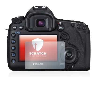 Immagine del dispositivo Canon EOS 5D Mark III con un'ampia varietà di protezioni per lo schermo.