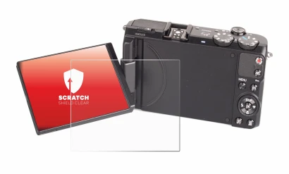 Immagine del dispositivo Samsung EX2F con un'ampia varietà di protezioni per lo schermo.