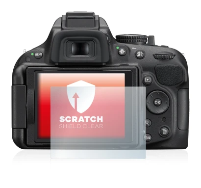 Immagine del dispositivo Nikon D5200 con un'ampia varietà di protezioni per lo schermo.