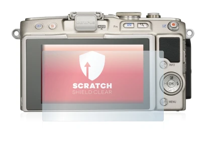 Immagine del dispositivo Olympus PEN E-PL6 con un'ampia varietà di protezioni per lo schermo.