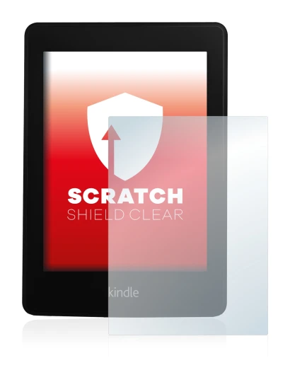 Immagine del dispositivo Amazon Kindle Paperwhite 2013 con un'ampia varietà di protezioni per lo schermo.