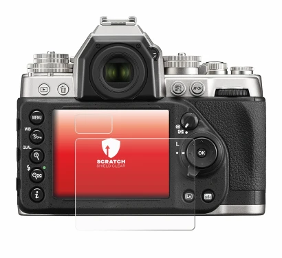 Immagine del dispositivo Nikon Df con un'ampia varietà di protezioni per lo schermo.