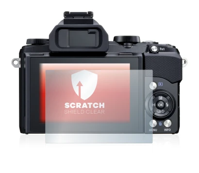 Immagine del dispositivo Olympus Stylus 1 con un'ampia varietà di protezioni per lo schermo.
