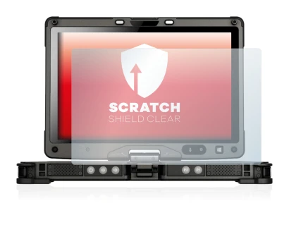 Immagine del dispositivo Getac V110 con un'ampia varietà di protezioni per lo schermo.