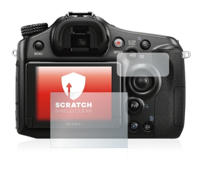 Immagine del dispositivo Sony Alpha 68 con un'ampia varietà di protezioni per lo schermo.