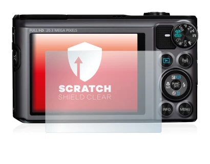 Immagine del dispositivo Canon PowerShot SX720 HS con un'ampia varietà di protezioni per lo schermo.