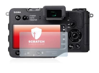Immagine del dispositivo Sigma SD Quattro con un'ampia varietà di protezioni per lo schermo.