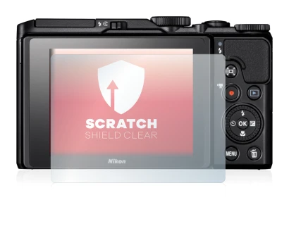 Immagine del dispositivo Nikon Coolpix A900 con un'ampia varietà di protezioni per lo schermo.