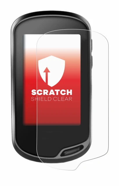 Immagine del dispositivo Garmin Oregon 700 con un'ampia varietà di protezioni per lo schermo.