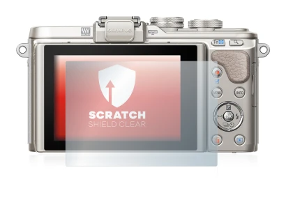 Immagine del dispositivo Olympus PEN E-PL8 con un'ampia varietà di protezioni per lo schermo.