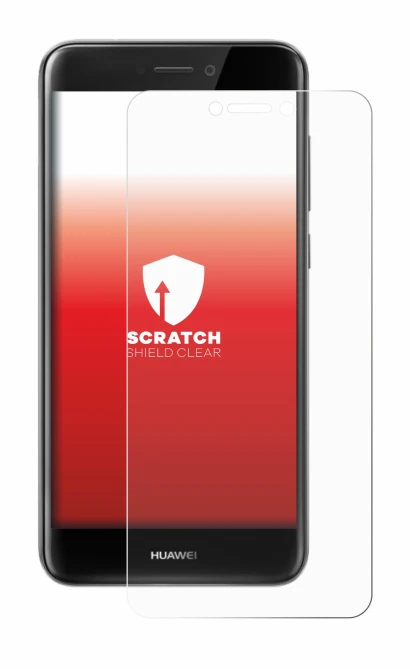 Immagine del dispositivo Huawei P8 Lite 2017 con un'ampia varietà di protezioni per lo schermo.