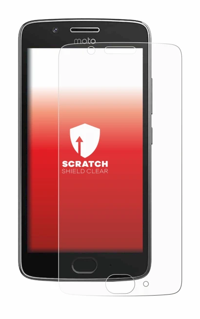 Immagine del dispositivo Motorola Moto G5 con un'ampia varietà di protezioni per lo schermo.