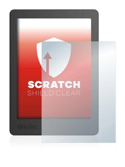 Immagine del dispositivo Kobo Aura Edition 2 con un'ampia varietà di protezioni per lo schermo.