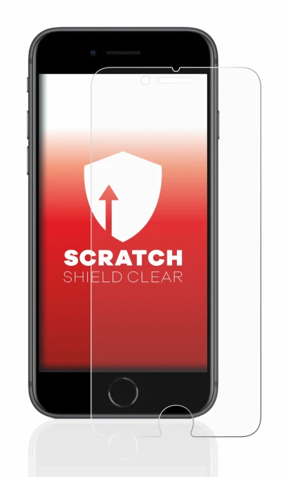 Immagine del dispositivo Apple iPhone 8 con un'ampia varietà di protezioni per lo schermo.