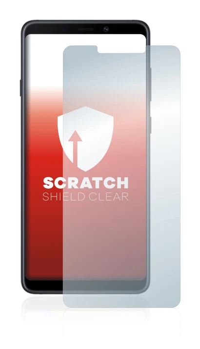 Immagine del dispositivo Samsung Galaxy A9 2018 con un'ampia varietà di protezioni per lo schermo.