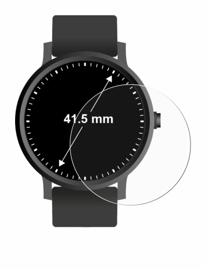 Immagine del dispositivo Orologi (Circolare, ø: 41.5 mm) con un'ampia varietà di protezioni per lo schermo.