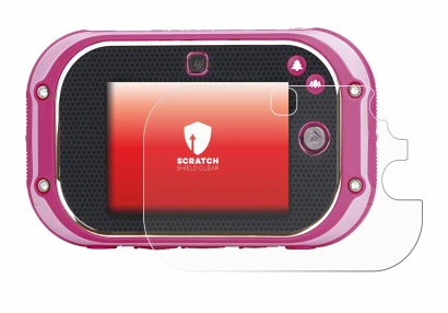 Immagine del dispositivo Vtech Kidizoom Touch 5.0 2018 con un'ampia varietà di protezioni per lo schermo.