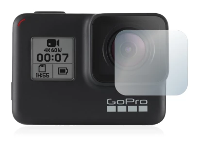 Immagine del dispositivo GoPro Hero 7 Black (Lente) con un'ampia varietà di protezioni per lo schermo.