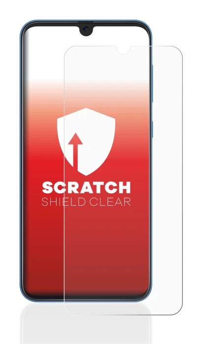 Immagine del dispositivo Samsung Galaxy A50 con un'ampia varietà di protezioni per lo schermo.