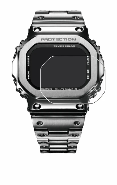 Immagine del dispositivo Casio G-Shock GMW-B5000D-1ER con un'ampia varietà di protezioni per lo schermo.